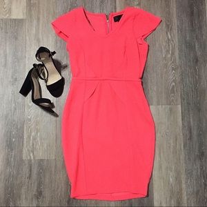 Kardashian Kollection Cap Sleeve Pencil Dress